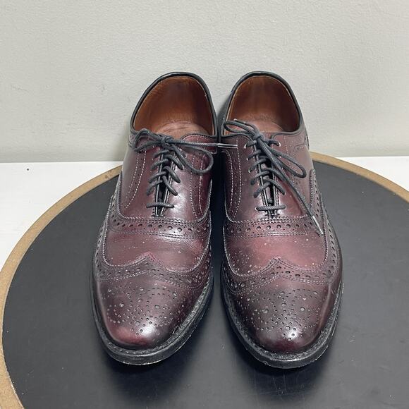 Allen Edmonds McAllister Shoes Mens Size 8.5 B‎ Wingtip Brogue Leather Burgundy main image 7